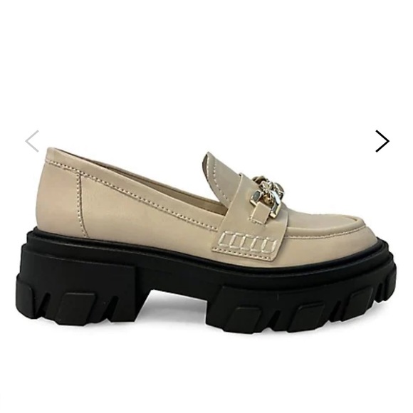 Meera Lug Platform Loafers Size 8 slightly off white - Picture 3 of 4